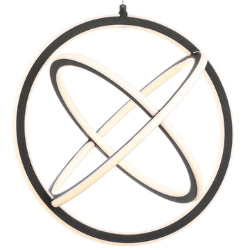 Orbit 16.5" Adjustable Integrated LED Metal Pendant - JONATHAN Y